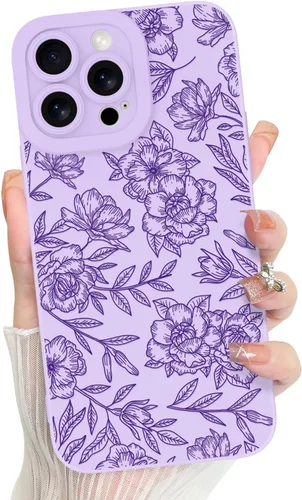 Miniatura 8 de MZELQ para iPhone 12 Pro Max, Funda de silicona con patrón floral de flores y girasoles, rosa, lindo, protección de cámara, funda suave y delgada