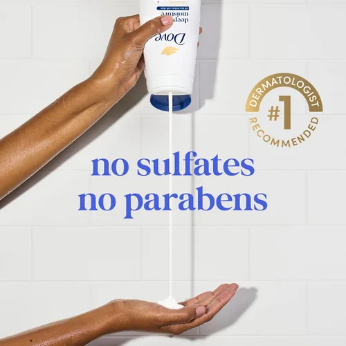 Miniatura 6 de Dove Gel de Ducha con Bomba 3 Unidades Humedad Profunda para 24 Horas de Humedad Suave como Loción, Hidratante Limpiador de Piel sin Sulfatos ni