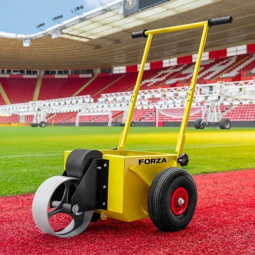 FORZA - Marcador de línea de transferencia de rueda, tanque de pintura de acero duradero, mango ajustable y fácil control de línea, ideal para