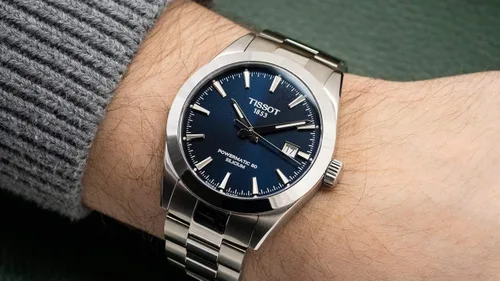 Miniatura 3 de Tissot Mens Gentleman Stainless Steel Dress Watch Grey