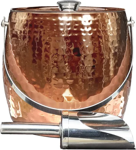 Miniatura 11 de BREKX Cubos de hielo aislados de 3 cuartos para fiestas con tapa y pala, enfriador de vino Iceberg Anchored, cubo de champán para barra de cóctel