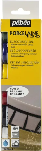 Miniatura 23 de Pebeo Porcelaine 150, Pintura China, Botella 1.5 fl oz - Blanco Perla