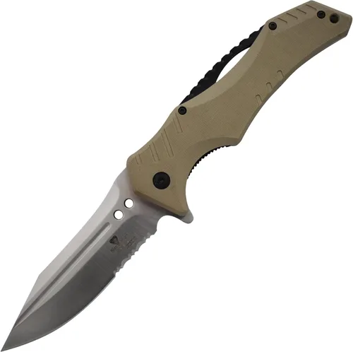 Miniatura 3 de Snake Eye Xtreme Collection Pivot Langford - Navaja plegable con rodamiento de bolas, con bloqueo de bolas, color marrón