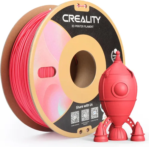 Miniatura 25 de Creality Filamento de madera PLA de 4.4 lbs, filamento de impresora 3D de 0.069 in, textura seda suave, dureza, filamento de impresión de carrete