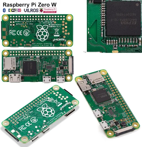 Miniatura 2 de Raspberry Pi Zero W Basic Starter Kit - Incluye placa Pi Zero W, fuente de alimentación y estuche multiusos (caja de plástico transparente)