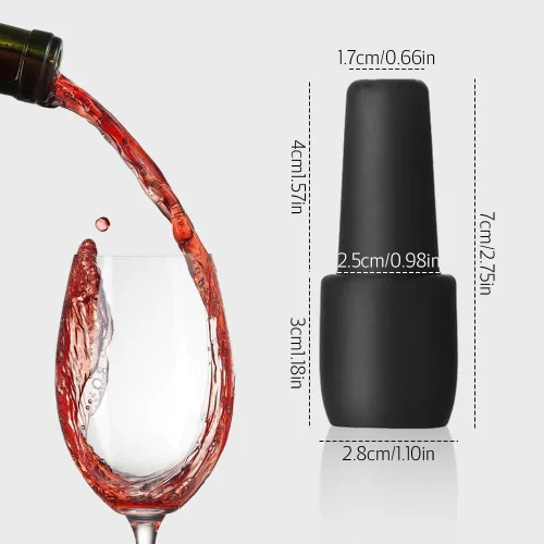Miniatura 3 de 4 tapones de vino para botellas de vino, tapas de silicona para botellas de vino, nuevo tapón de vino 2025, cubiertas selladoras reutilizables e