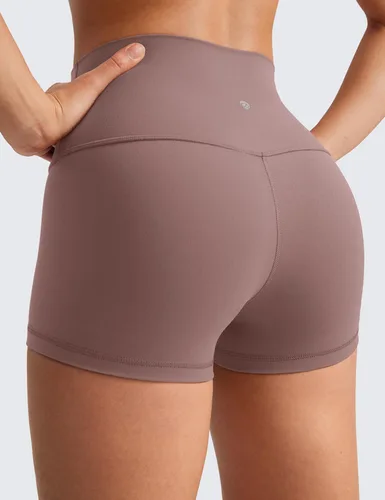 Miniatura 75 de CRZ YOGA Butterluxe - Pantalones cortos de ciclismo de cintura alta para mujer, 2.5 pulgadas, yoga, entrenamiento, elastano, correr, voleibol