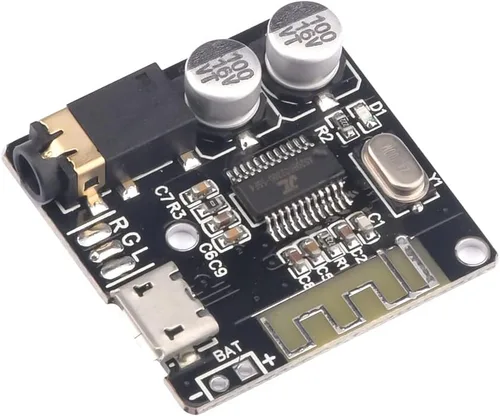 Miniatura 8 de Aideepen 5 piezas BT 5.0 módulo receptor de audio estéreo, placa decodificadora MP3 de 3.7-5V y amplificador para altavoz de coche
