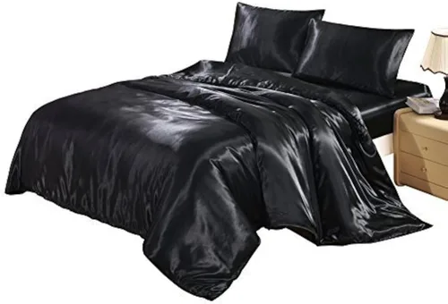 Miniatura 16 de Bedding-Hotel - Juego de funda de edredón de calidad de hotel con lazos de cremallera ocultos, 3 piezas (1 funda de edredón, 2 fundas de almohada)