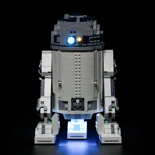 Miniatura 2 de BRIKSMAX Kit de iluminación LED para R2-D2, compatible con el modelo de bloques de construcción Lego 75308, no incluye el juego de Lego
