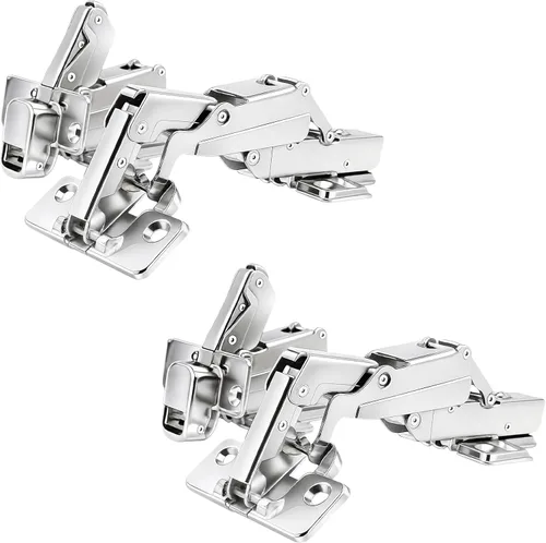 Miniatura 10 de TamBee Bisagras de gabinete de esquina, bisagras de puerta Lazy Susan de 135° – Ajuste 3D de 1.92 pulgadas para cocina de esquina, bisagras