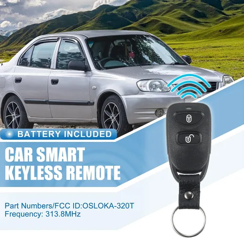 Miniatura 2 de X AUTOHAUX OSLOKA-320T OSLOKA-320T de 3 botones de entrada sin llave de control remoto llavero de proximidad para Hyundai Tucson 2005-2009 313.8MHz