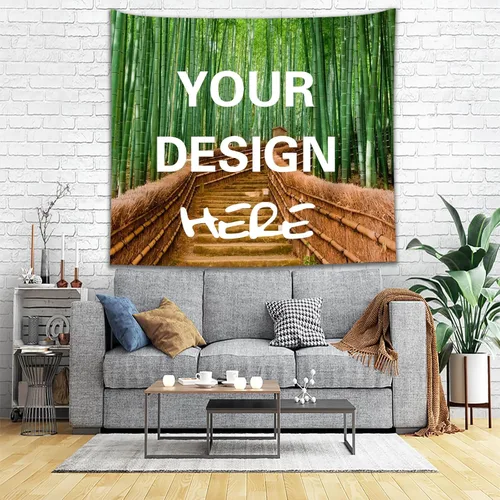 Miniatura 9 de HTYJFIG Tapiz personalizado para subir imágenes, tapiz de fondo personalizado, regalos personalizados para decoración del hogar y dormitorio
