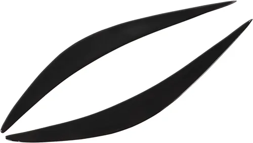 Miniatura 7 de Fydun 2 unids coche faro ceja negro brillante resistencia a la abrasión coche pegatinas ajuste para Infiniti Q50 2014‑2019