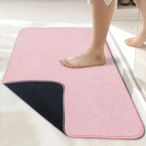 Miniatura 30 de Bosap Alfombra de Baño, Alfombras Corredoras de Baño Ultra Delgadas, Alfombras de Baño Grandes para Baño, Secado Rápido, Antideslizante, Lavable a