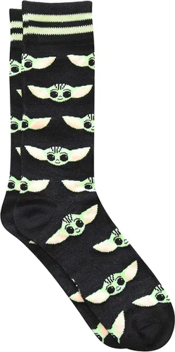 Miniatura 3 de STAR WARS Baby Yoda All Over Print Mens Crew Socks 2 Pair Pack Shoe Size 6-12