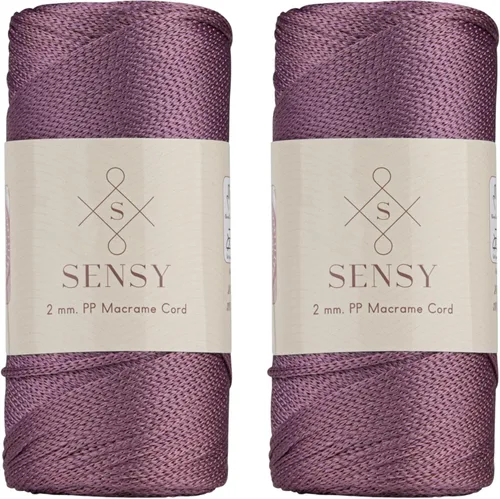 Miniatura 177 de Sensy Premium Cuerda de Poliéster de 2mm 251 Yardas Cuerda de Polipropileno 100% Cordón de Macramé 2mm Cordón para Bolsa de Ganchillo Cuerda