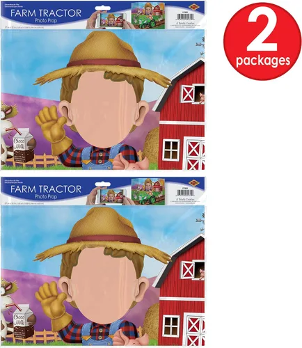Miniatura 3 de Beistle , 2 accesorios para fotos de granja, 3 pies 1 pulgada x 25 pulgadas
