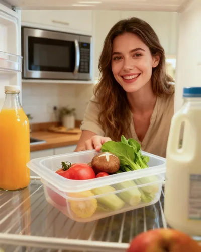 Miniatura 6 de Paquete de 6 bandejas de plástico para alimentos con tapas, tamaño 1/6 recipientes comerciales de almacenamiento de alimentos para fiestas