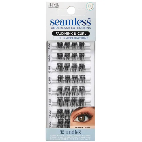 Miniatura 10 de Kit de Recarga de Extensiones de Pestañas Sin Costuras Ardell, Wispies - 32 Longitudes de Racimo Surtidas, Racimos de Pestañas DIY Personalizables