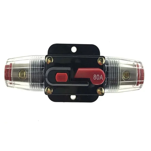 Miniatura 14 de ZOOKOTO 12V-24V DC 150A Disyuntor en Línea para Audio de Coche, Porta Fusibles con Reinicio, Inversor para Sistema de Interruptor de Estéreo
