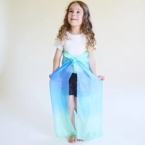Miniatura 6 de Sarah's Silks Telas Encantadas de Seda, Bufandas 100% de Seda para Niños y Pequeñitos, Juguetes Sensoriales Bufandas Cuadradas Brillantes