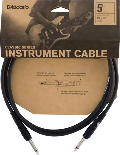 Miniatura 9 de D'Addario Cable para Guitarra - Cable de Guitarra - 1/4 Pulgada Macho a Macho - Serie Classic - 10 Pies/3.05 Metros - Extremo Recto/Ángulo Derecho