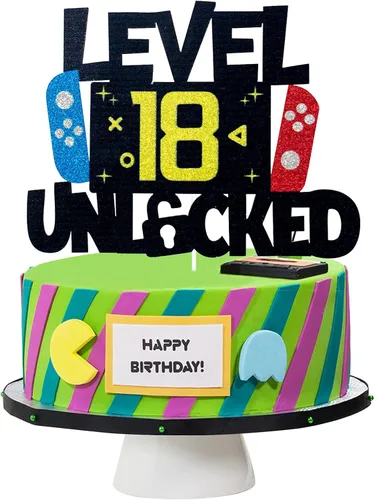 Miniatura 15 de Decoración para pastel de videojuegos desbloqueada de nivel 9 – Nivel 9 desbloqueado impresionante 2013 decoración de pastel de cumpleaños