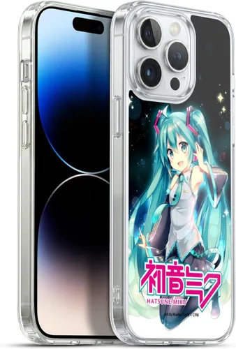 Miniatura 96 de Head Case Designs Licencia Oficial Hatsune Miku Gráficos Lindos Carcasa de Gel [Protección de Grado Militar] Compatible con Apple iPhone 7