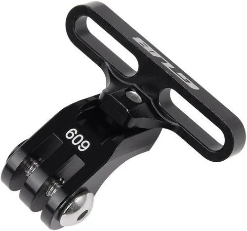 Miniatura 2 de GUB Soporte para cámara de bicicleta, soporte de cámara frontal de aluminio para GoPro Garmin, Xiaomi SJCAM (Negro09)
