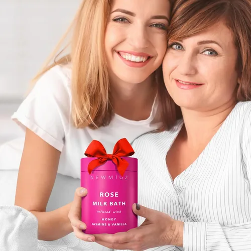 Miniatura 5 de Baño calmante de leche de coco rosa en remojo, hidrata, suaviza la piel, miel, jazmín, vainilla, destress, lujo, spa, baño, sal en polvo, alivio