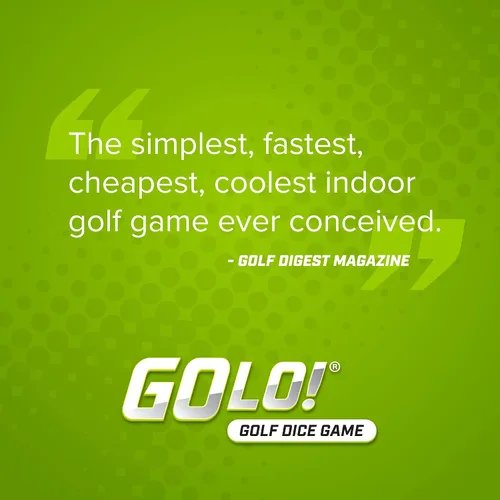 Miniatura 7 de Zobmondo!! GOLO Juego de dados de golf para golfistas, familias y niños Divertido juego portátil para el hogar, viajes, camping, vacaciones