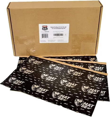Miniatura 9 de MAT66 ProBlack Alfombrilla Insonorizante para Automóvil de 80 mil 10 pies cuadrados, Amortiguador de Sonido Automotriz de Butilo
