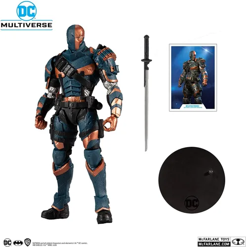 Miniatura 7 de McFarlane Toys DC Multiverse Deathstroke: Batman: Arkham Origins - Figura de acción de 7 pulgadas, multicolor (15342-2)
