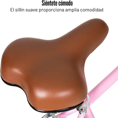 Miniatura 6 de WEIZE Girls Bike 20 24 Inch Teenage Tween Kids Cruiser Bike Commuter Bicycles with V-Brake Pink White