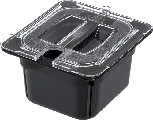 Miniatura 9 de Carlisle FoodService Products StorPlus - Recipiente de almacenamiento de alimentos de tamaño 1/6 para servir y almacenar alimentos calientes o Negro