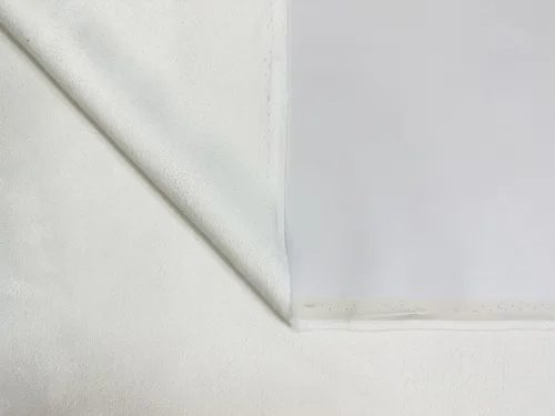 Miniatura 3 de Piel sintética suave de doble cara, gamuza 1 yarda, 54 x 36 pulgadas, grosor de 0.026 in de ancho: 54 pulgadas, perfecto para tapicería, Blanco