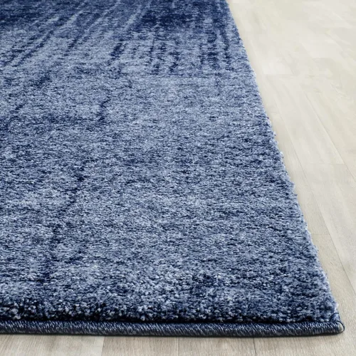 Miniatura 6 de SAFAVIEH Retro Collection - Alfombra decorativa de 4 x 6 pies, azul claro y azul, diseño abstracto moderno, no desprende pelusa y de fácil cuidado