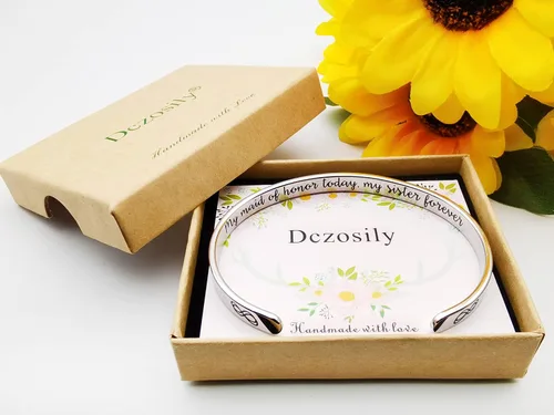 Miniatura 332 de Pulseras inspiradoras para mujer, joyería de acero inoxidable, con refranes, pulsera motivacional con mensaje oculto, pulseras grabadas para mejor