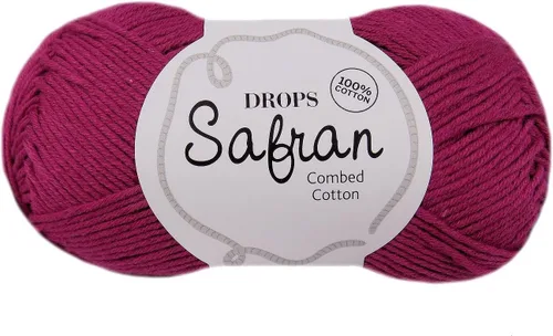 Miniatura 15 de Drops Safran - Hilo de algodón egipcio 100% para tejer y hacer ganchillo, peso deportivo, 2, fino, 5 capas, 1.8 onzas, 175 yardas (01 rosa desierto)