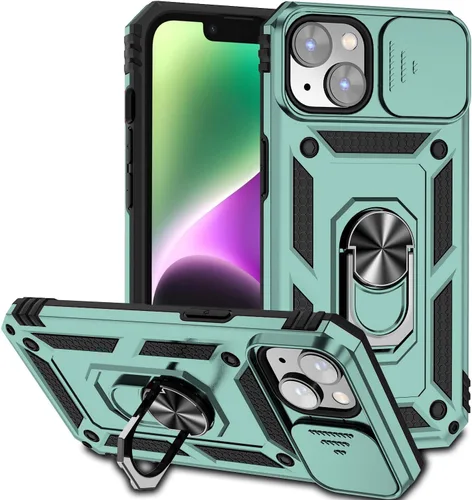 Miniatura 44 de Funda magnética compatible con iPhone 14 Pro de 6.1 pulgadas, funda magnética para iPhone 14 Pro con cubierta de cámara y soporte de grado militar