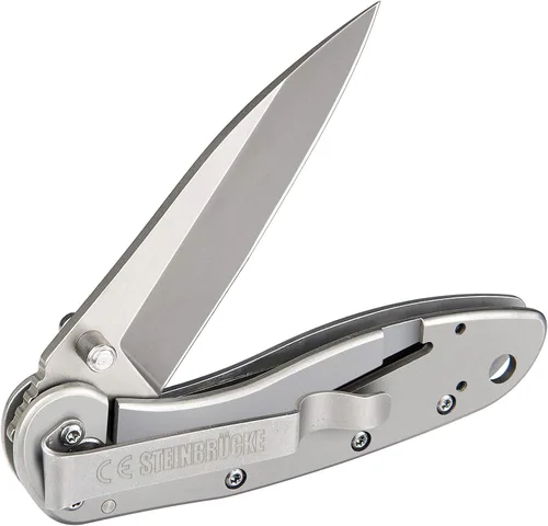 Miniatura 8 de Navaja de bolsillo plegable con clip, cuchillos de bolsillo para hombre, hoja de acero inoxidable Sandvik 14C28N de 3.1 pulgadas, con revestimiento