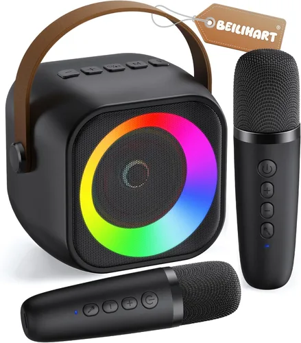 Miniatura 13 de Máquina de karaoke para niños, regalos de karaoke para niñas de 4, 5, 6, 7, 8, 9, 10, 12 años o más, fiesta de cumpleaños, 4 a 12 años, juguetes