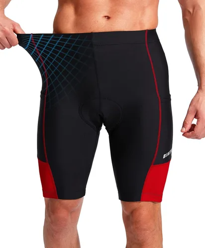 Miniatura 3 de Bikewa Pantalones cortos de ciclismo para hombre con acolchado 3D para ciclismo de carretera, ciclismo de montaña, ciclismo UPF 50+, bolsillos
