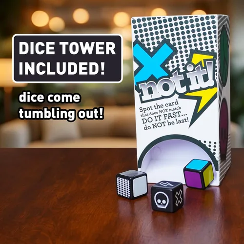 Miniatura 5 de Not It! 1.0 – Juego de dados y cartas de ritmo rápido para niños y familias Juego clásico a juego de símbolos A partir de 6 años 2 a 6