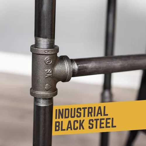 Miniatura 8 de PIPE DECOR Base de mesa de comedor de cocina industrial, tubo de 3/4 pulgadas, marco de metal rústico de 30 pulgadas de altura para oficina en casa