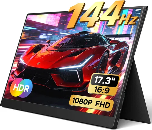 Miniatura 12 de Yxk Portable Monitor 14 Inch 1200P 60Hz IPS HDR Ultra-Slim Travel Monitor with Dual Speakers USB-C HDMI Second Screen for Laptop PC Mac Phone Xbox
