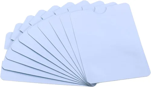 Miniatura 19 de PATIKIL Mangas de bloqueo RFID, fundas de aluminio para prevención de robo de identidad, fundas protectoras seguras para tarjetas de crédito, Negro