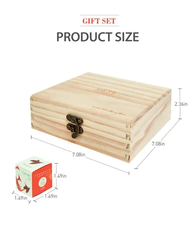 Miniatura 8 de Ssanggye Cubewood - Juego de regalo de 16 piezas, 0.78 onzas (16 unidades, 8 sabores x 2EA) Hierba Floral Blended Signature Puer Earlgrey Hibiscus