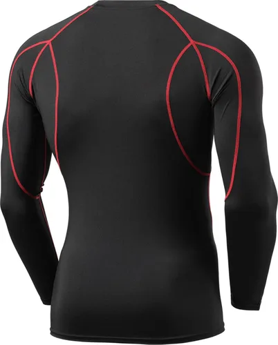 Miniatura 8 de TSLA - Paquete de 1 o 3 camisas de compresión de manga larga FPU 50+ para hombre, camisa de entrenamiento atlético, protector de erupción